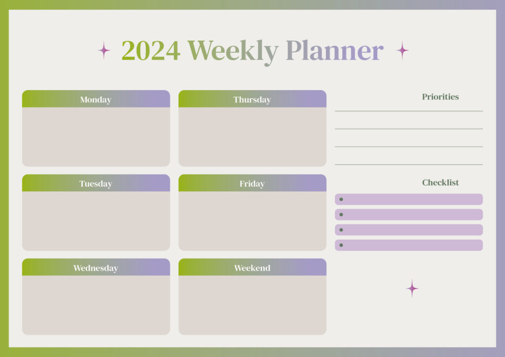 2024 Natura Rescue Weekly Planner